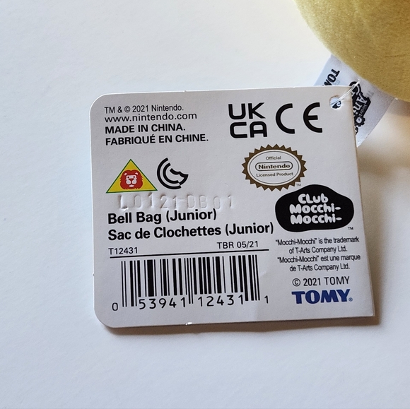 Animal Crossing Bell Bag Junior Plush (Club Mocchii Mocchii) New Horizons - Picture 3 of 7